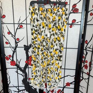 Solitaire Lemon Print Swim Coverup